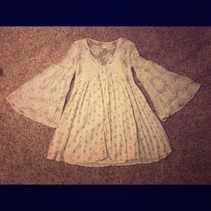 Lace and flower dress